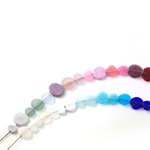 Grand collier de perles en verres faites à la main